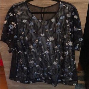 EUC CJ Banks Shell w/ Liner Blouse